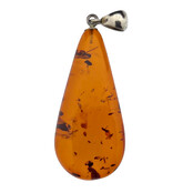 Baltic amber pendant silver