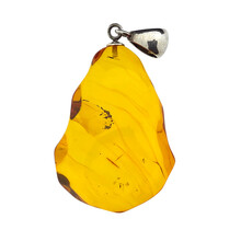 Baltic amber pendant silver