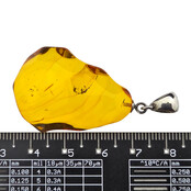 Baltic amber pendant silver