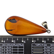 Baltic amber pendant silver