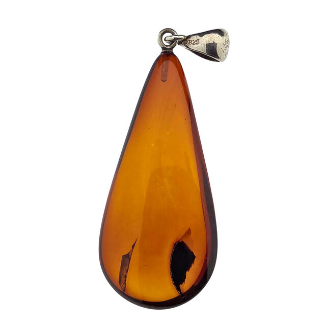 Baltic amber pendant silver