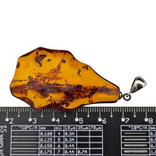 Baltic amber pendant silver