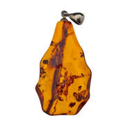 Baltic amber pendant silver
