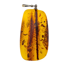 Baltic amber pendant silver