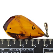 Baltic amber pendant silver