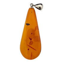 Baltic amber pendant silver