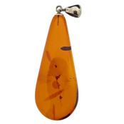 Baltic amber pendant silver