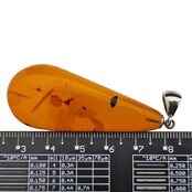Baltic amber pendant silver
