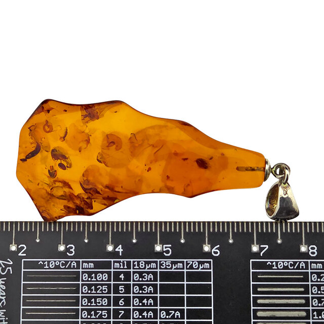 Baltic amber pendant silver