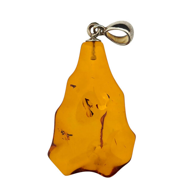 Baltic amber pendant silver