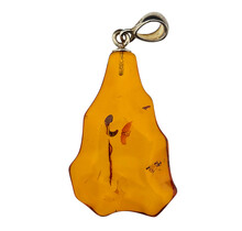 Baltic amber pendant silver
