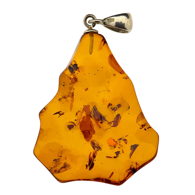 Hanger van Baltisch Barnsteen met zilver