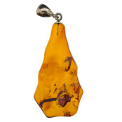 Hanger van Baltisch Barnsteen met zilver