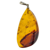 Baltic amber pendant silver