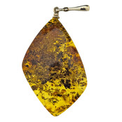 Baltic amber pendant silver