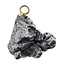Iron meteorite crystal pendant