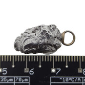 Iron meteorite crystal pendant