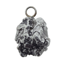 Iron meteorite crystal pendant