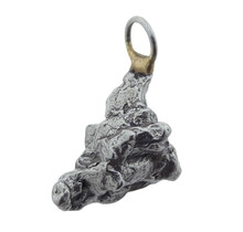 Iron meteorite crystal pendant