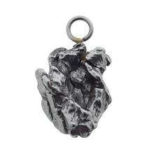 Iron meteorite crystal pendant