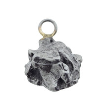 Iron meteorite crystal pendant