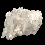 Rock crystal cluster, clear quartz with natural crystal points 1,9 kg