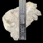 Bergkristallgruppe, klarer Quarz mit natürlichen Kristallspitzen  2,1 KG
