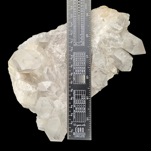 Bergkristal cluster, heldere kwarts met natuurlijke kristalpunten 2,1 kg