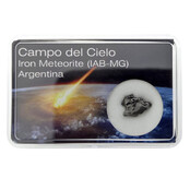 Campo del Cielo meteorite in display box