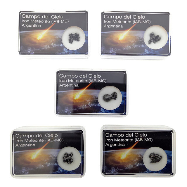 Campo del Cielo meteorite in display box