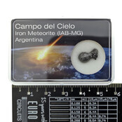 Campo del Cielo meteorite in display box