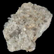 Bergkristallgruppe, klarer Quarz mit natürlichen Kristallspitzen  1,8 KG
