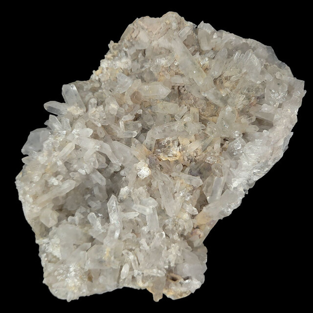 Rock crystal cluster, clear quartz with natural crystal points 1,8 kg