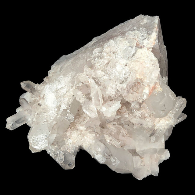 Bergkristallgruppe, klarer Quarz mit natürlichen Kristallspitzen  2 KG