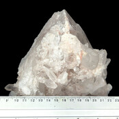 Rock crystal cluster, clear quartz with natural crystal points 2 kg