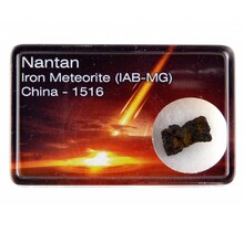 Nantan iron meteorite in box