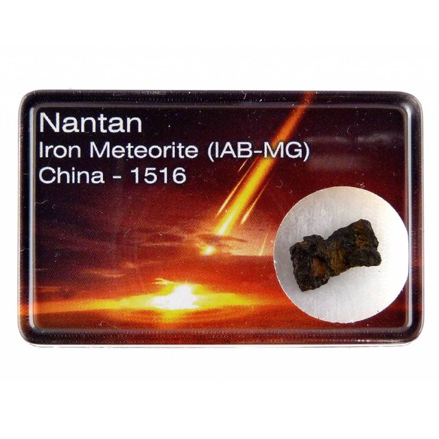 Nantan ijzermeteoriet in doosje