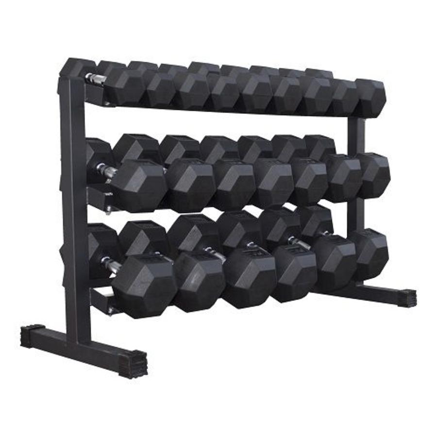 Factory Direct Selling Custom Rubber Hex Dumbbell Set for Weight