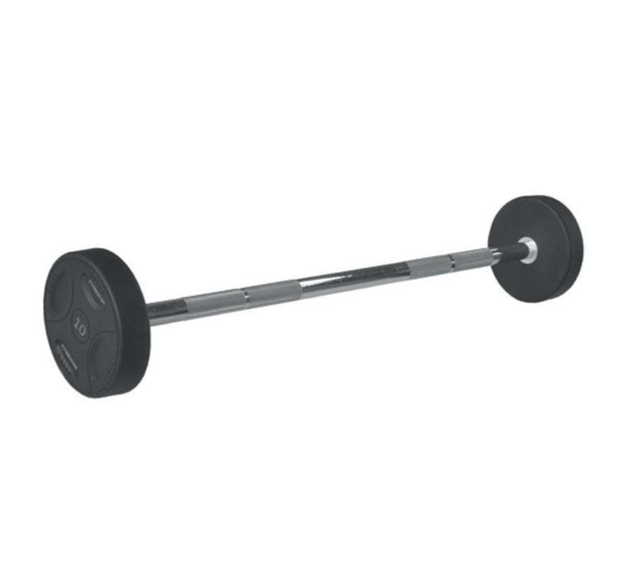 15kg Rechte urethaan vaste halterstang / Rechte PU vaste halterstang / Rechte vaste barbell polyurethaan