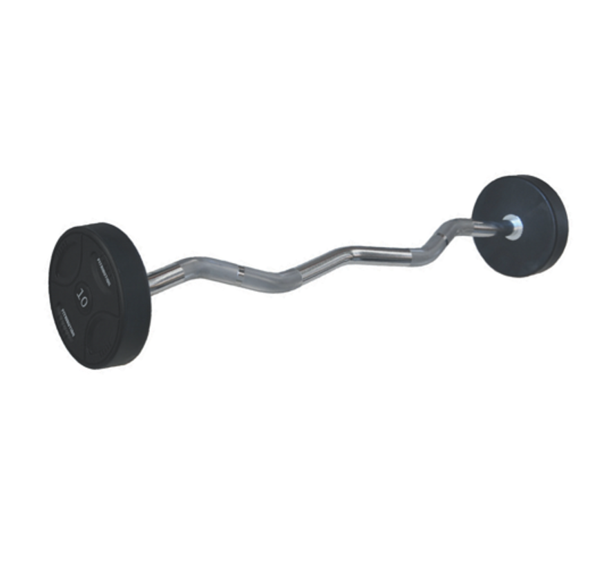 10kg PU EZ fixed barbell / Urethane EZ fixed barbell