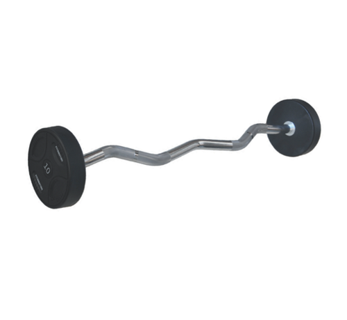 Fitribution 15kg PU EZ fixed barbell / Urethane EZ fixed barbell