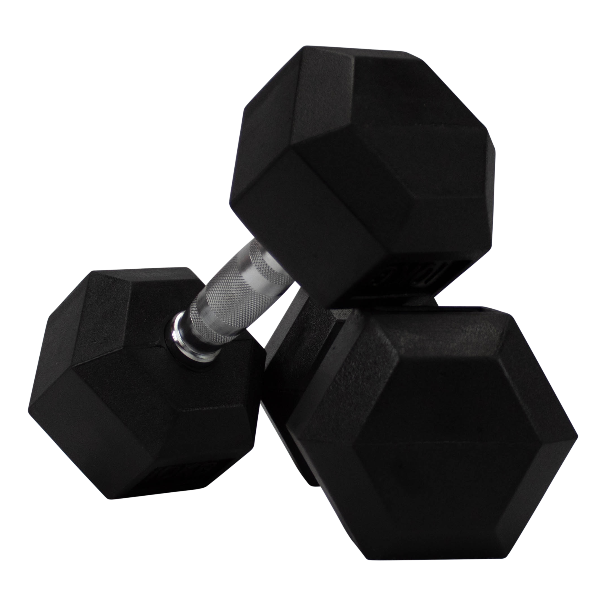 Hex rubber dumbbells 5kg (1 pair) Fitribution