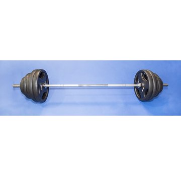 Fitribution Olympic bar 220cm 50mm weight capacity 680kg with plates
