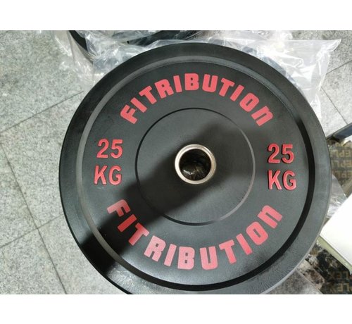 Fitribution 25kg bumper plate rubber 50mm