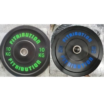 Fitribution Set 10/20kg bumper plate rubber 50mm