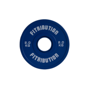 Fitribution 2kg disque fractionnaire caoutchouc 50mm (bleu)