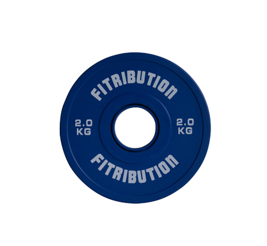 2kg disque fractionnaire caoutchouc 50mm (bleu)