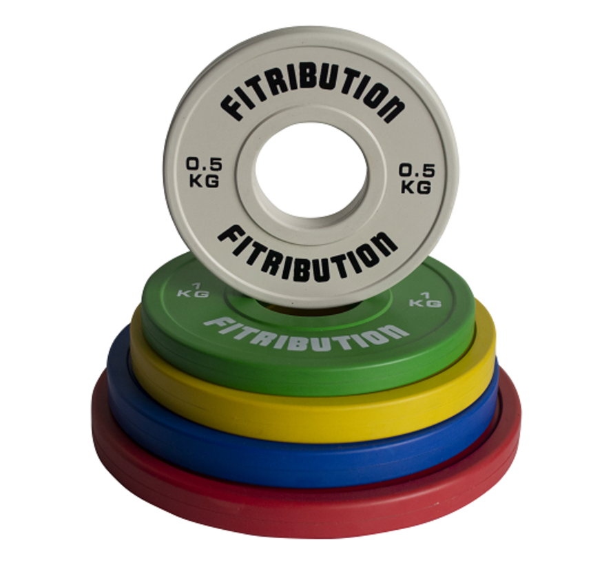 1,5kg fractional plate rubber coated 50mm (yellow)