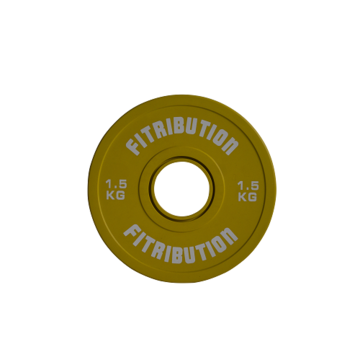 Fitribution 1,5kg disco fraccionale caucho 50mm (amarillo)