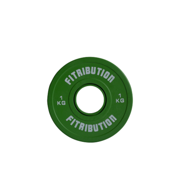 Fitribution 1kg disco fraccionale caucho 50mm (verde)